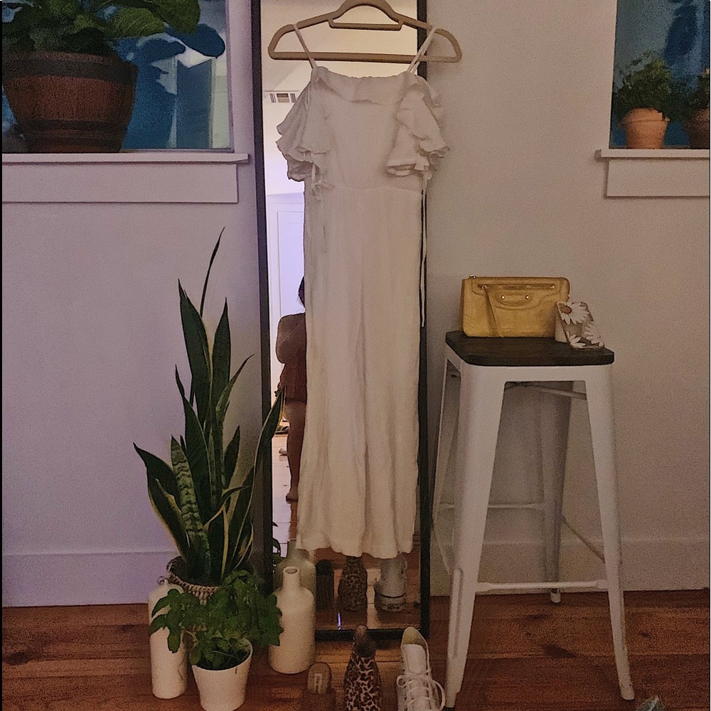Club Monaco | Frill Off-Sleeve Jumpsuit